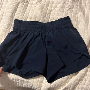 dark blue Lululemon shorts